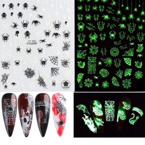 5/$10 item Glow in the Dark Halloween Nail Stickers